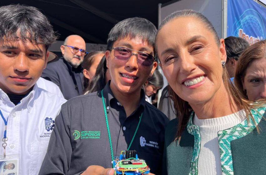  Jóvenes potosinos brillan en Innovatec 2025 y reciben reconocimiento de la Presidenta Claudia Sheinbaum
