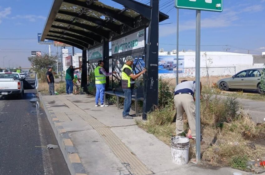  Gobierno del Estado realiza labores de mantenimiento en estaciones y bahías del sistema MetroRed