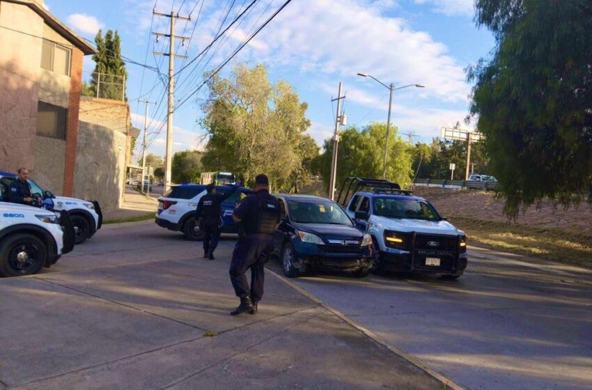  Asegura Policía de la Capital camioneta con armas tras reporte en inmediaciones del Parque Tangamanga I