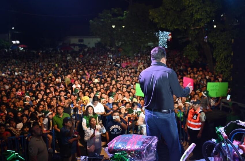  Gobernador encabeza celebraciones navideñas y anuncia proyectos de infraestructura en la Huasteca potosina