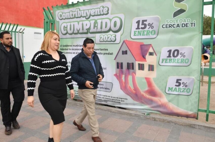  Ayuntamiento de Soledad supervisa previo arranque del programa de descuentos en predial