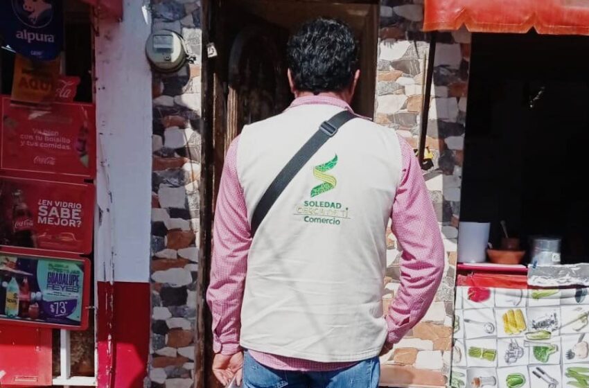  Ayuntamiento de Soledad refuerza supervisión comercial en temporada decembrina