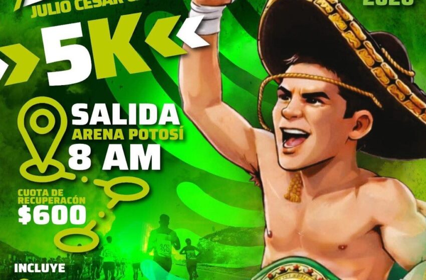  Anuncian carrera recreativa de 5 kilómetros con la participación de Julio César Chávez en San Luis Potosí