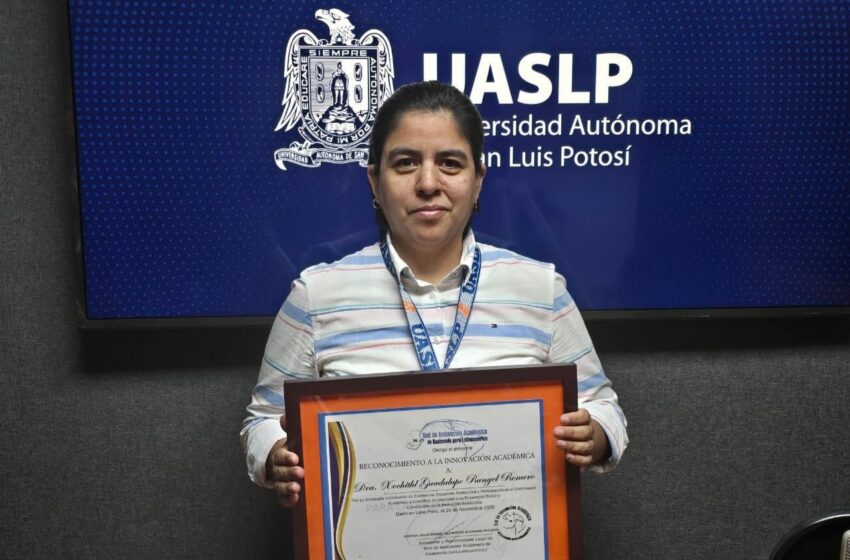  Docente de la Facultad de Derecho de la UASLP recibe premio internacional a la Innovación Académica
