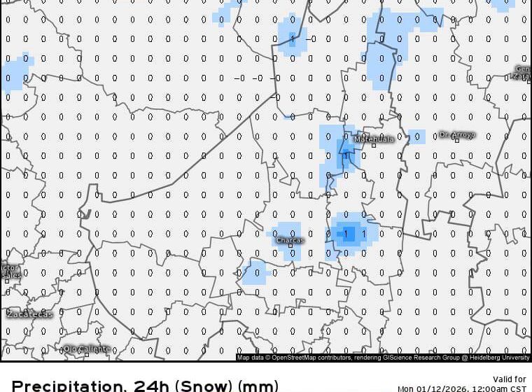  Alerta por bajas temperaturas y posible nieve en zonas altas del estado