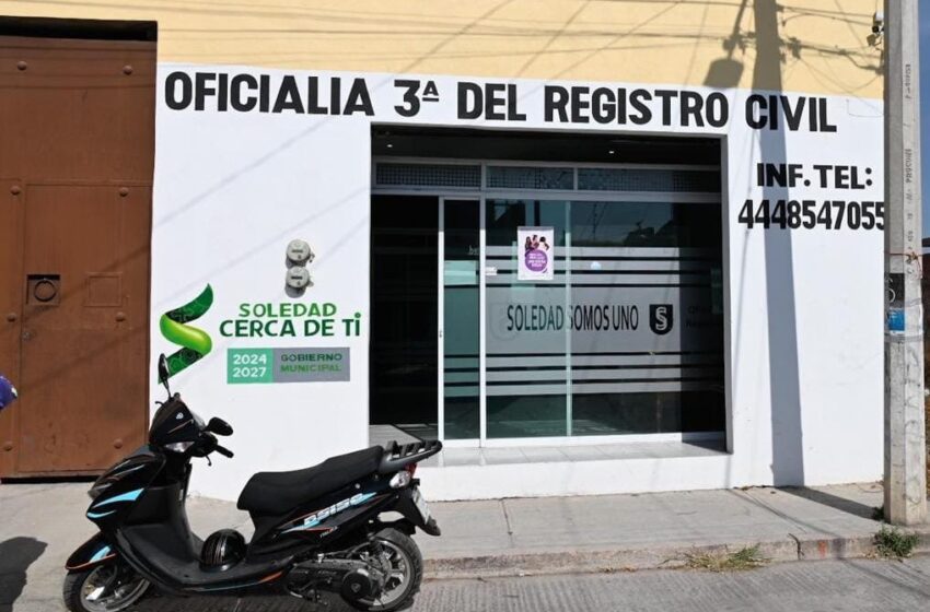  Oficialías del Registro Civil en Soledad garantizan trámites ágiles, gratuitos y de amplio beneficio a las familias