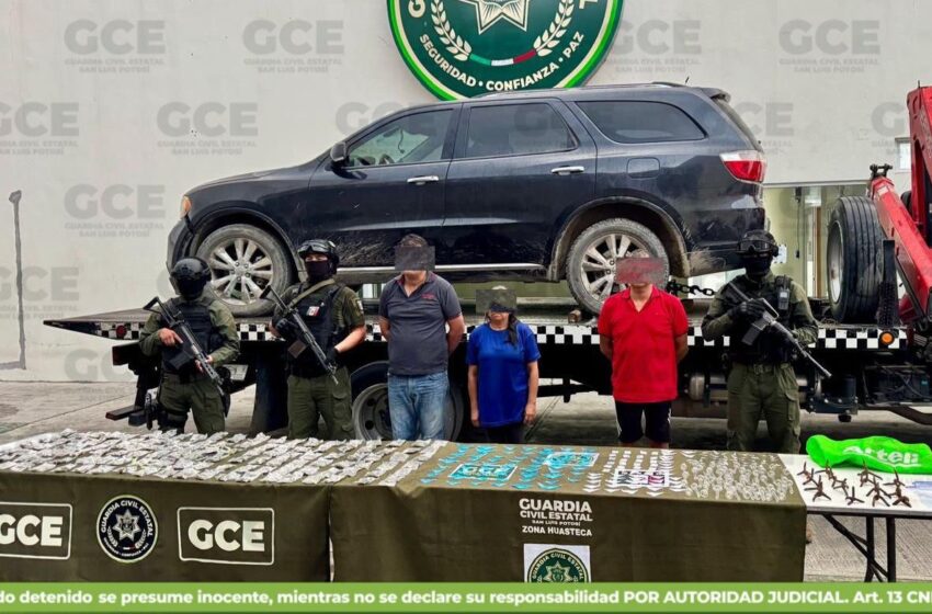  GUARDIA CIVIL ESTATAL CAPTURA A PRESUNTOS INTEGRANTES DE UN GRUPO CRIMINAL EN CIUDAD VALLES