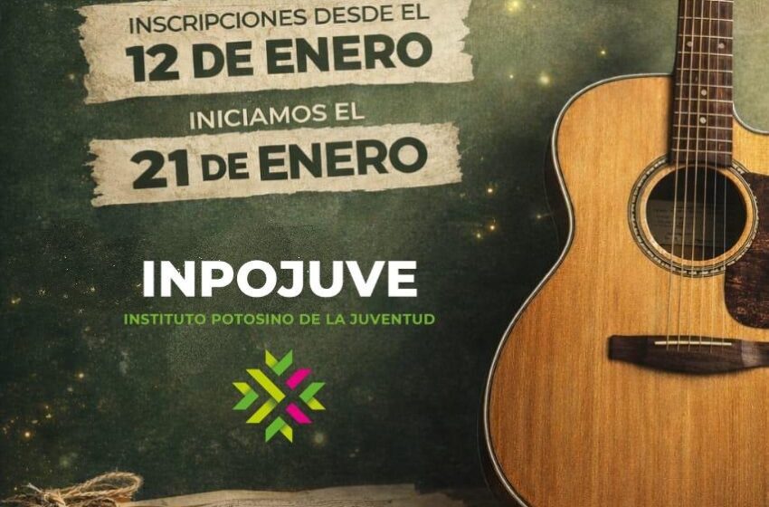  Juventud potosina podrá acceder a curso básico de guitarra