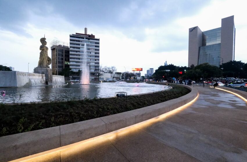  Entregan rehabilitación de la Glorieta de La Minerva rumbo al Mundial 2026