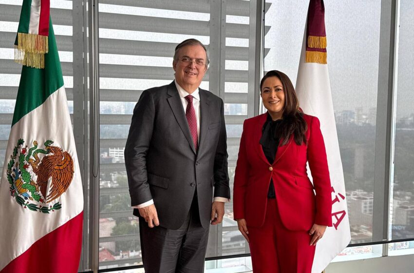  Tere Jiménez se reúne con Marcelo Ebrard para analizar acciones de desarrollo económico