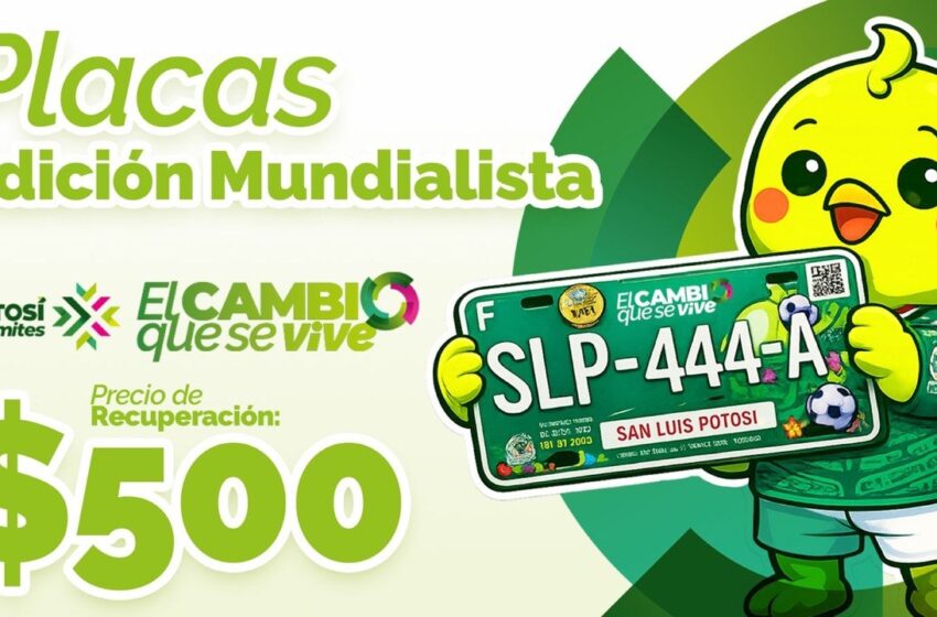  SECRETARÍA DE FINANZAS REITERA: PLACAS CONMEMORATIVAS DEL MUNDIAL COSTARÁN 500 PESOS