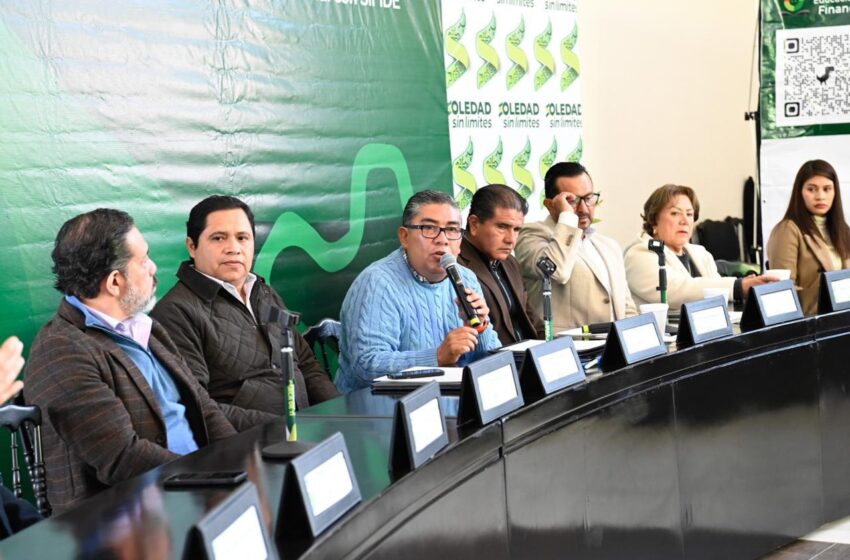  Soledad de Graciano Sánchez presenta avances en infraestructura y financiamiento para el desarrollo económico