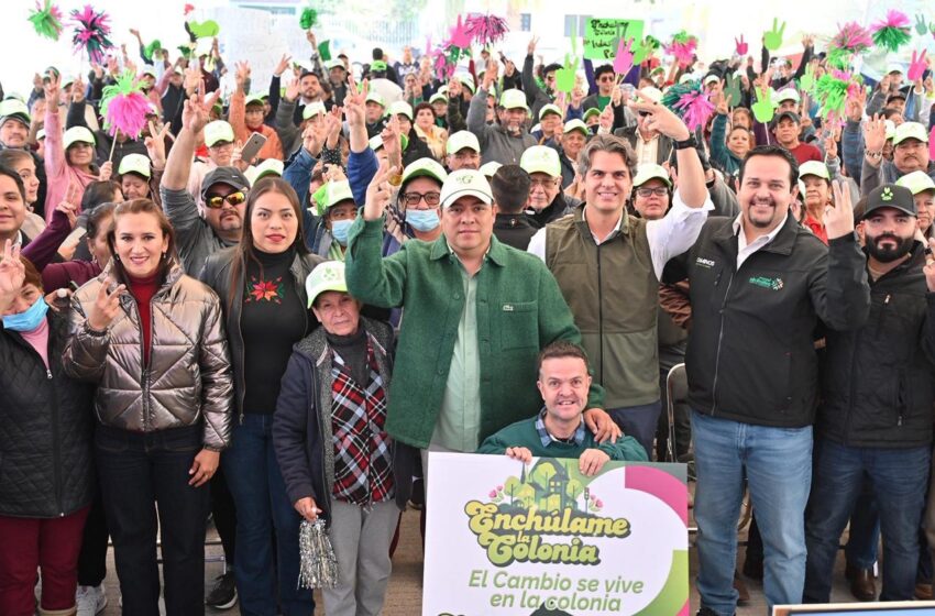  Realizan intervención urbana en la colonia Juan Sarabia como parte del programa “Enchúlame la Colonia”