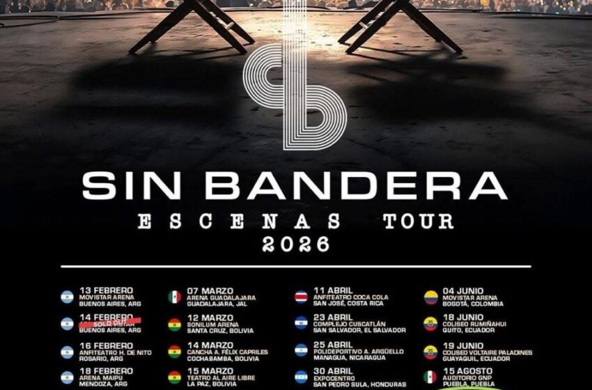  SIN BANDERA, PRIMER ARTISTA CONFIRMADO PARA LA FENAPO 2026