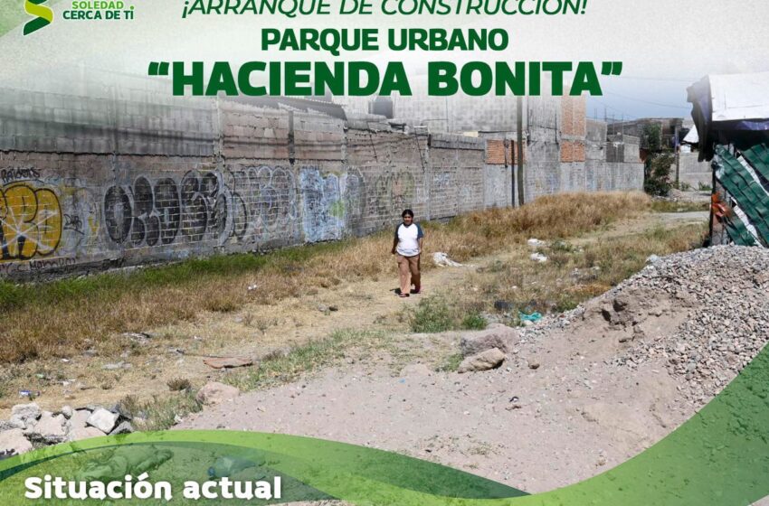  Familias de Hacienda Bonita celebran arranque de parque urbano tras más de una década de solicitudes