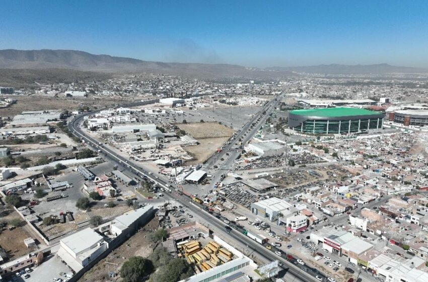  Inician construcción de paso a desnivel en Circuito Potosí