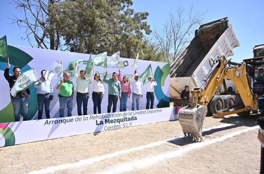  Ricardo Gallardo impulsa infraestructura vial y deportiva en Cerritos