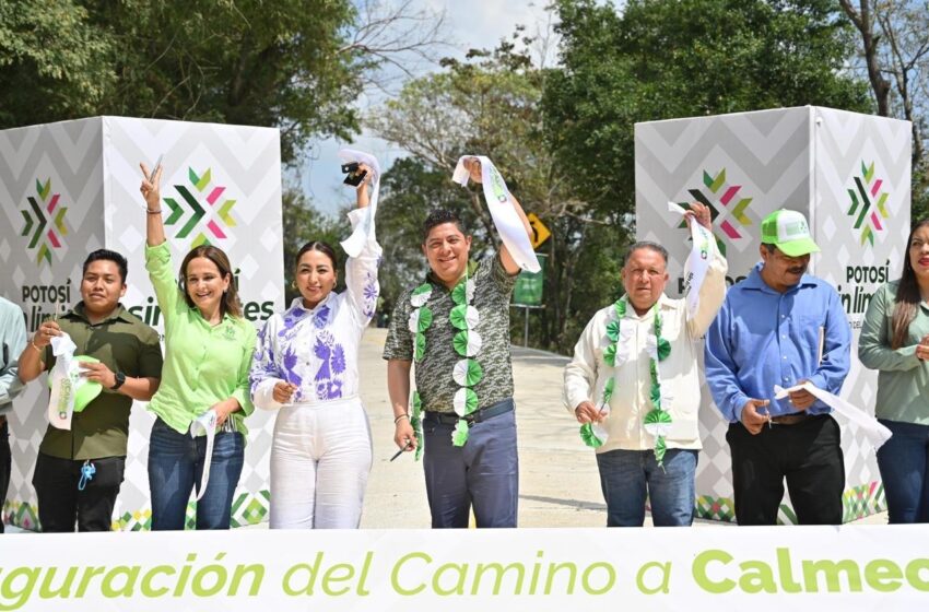  Entregan camino San Andrés–Calmecayo en Coxcatlán