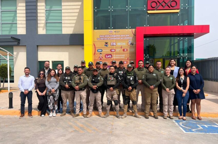  OXXO reconoce a la Guardia Civil de Soledad por reducción delictiva en sus 73 tiendas