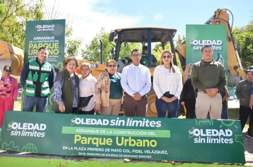  GOBIERNO DE SOLEDAD INICIA CONSTRUCCIÓN DE NUEVO Y MODERNO PARQUE URBANO