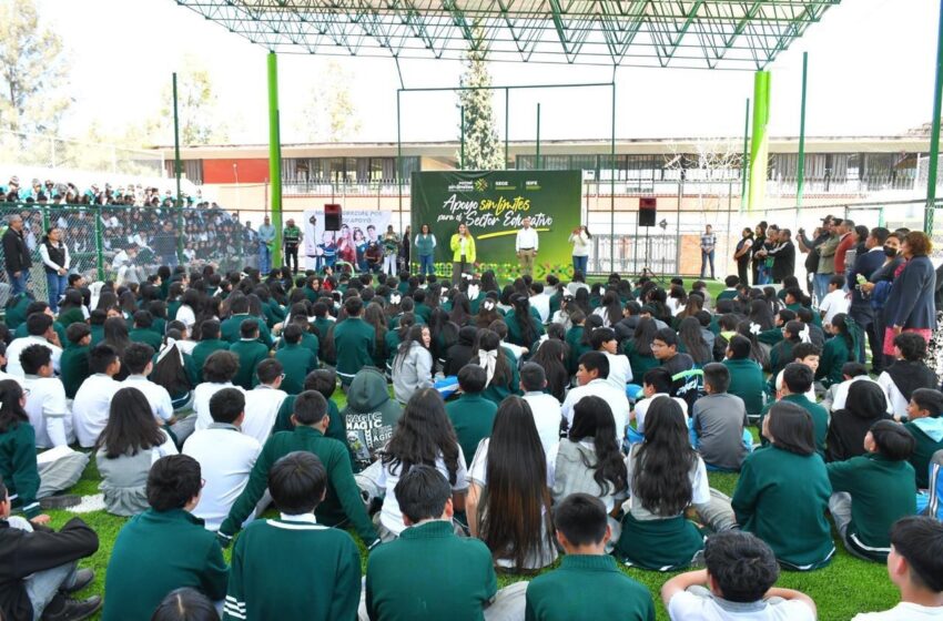  Rehabilitan dos escuelas y amplían espacios deportivos para beneficiar a más de 1,500 estudiantes
