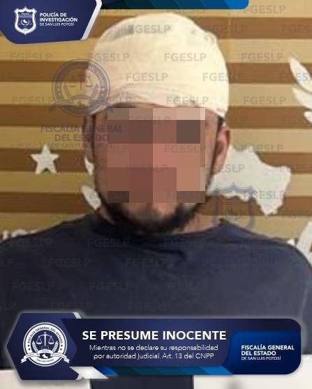  FISCALÍA CAPTURA A JESÚS “N”, IMPUTADO POR HOMICIDIO EN LA ZONA METROPOLITANA DE SLP