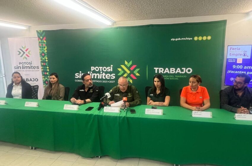  Feria de Empleo para Mujeres ofrecerá más de 700 vacantes en San Luis Potosí