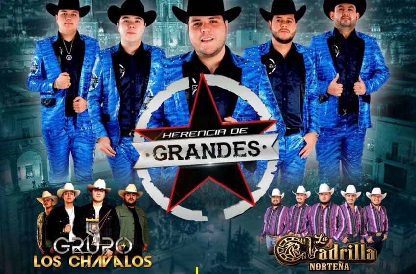  Arena Potosí recibirá a Herencia de Grandes en una noche de música regional mexicana