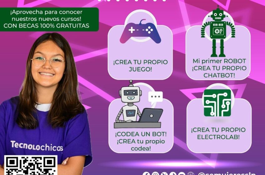  Semujeres impulsa cursos gratuitos de tecnología para adolescentes potosinas