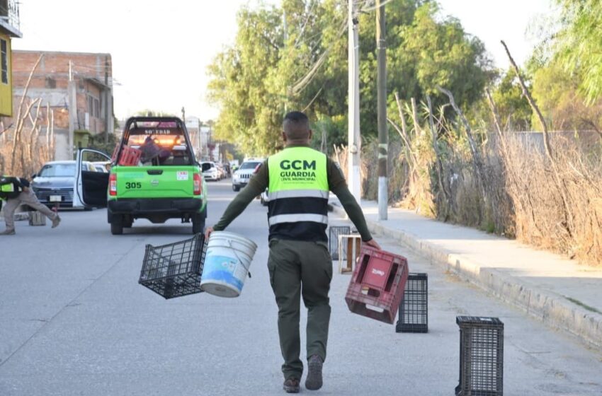  Soledad intensifica retiro de objetos apartalugares para mantener el orden vial durante la FENAE