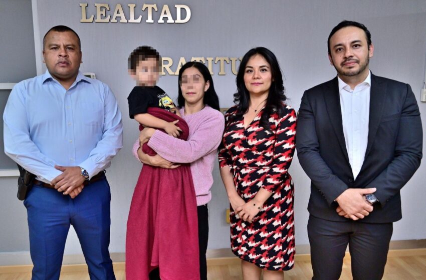  FISCALÍA LOCALIZÓ A INFANTE QUE CONTABA CON ALERTA AMBER Y DETUVO A UNA PERSONA