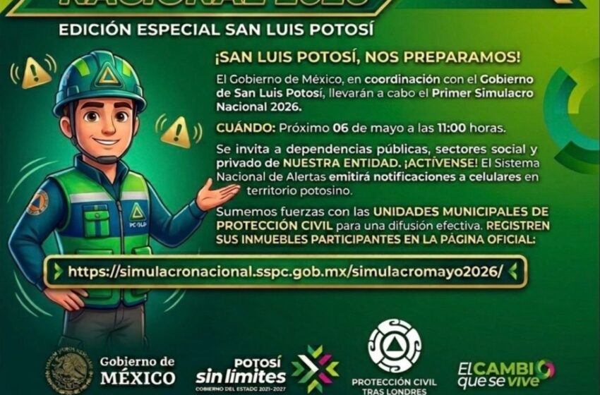  San Luis se prepara para el Primer Simulacro Nacional 2026 y llama a fortalecer la cultura de la prevención