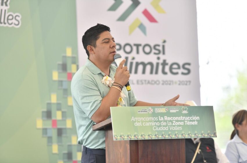  Ricardo Gallardo pone en marcha la rehabilitación total del Circuito Tének y suma nuevas obras viales en Ciudad Valles