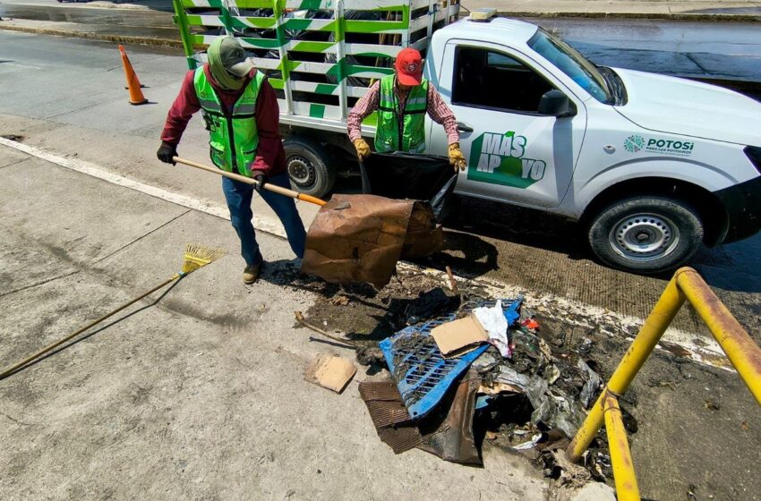  Estado interviene vialidades tras lluvias para agilizar el tránsito y prevenir encharcamientos en la zona metropolitana