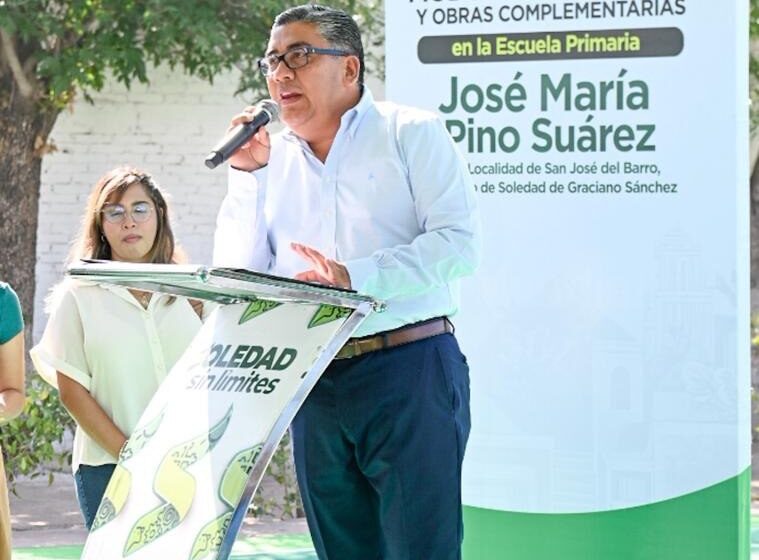  Juan Manuel Navarro entrega nueva infraestructura educativa en San José del Barro y fortalece la primaria José María Pino Suárez