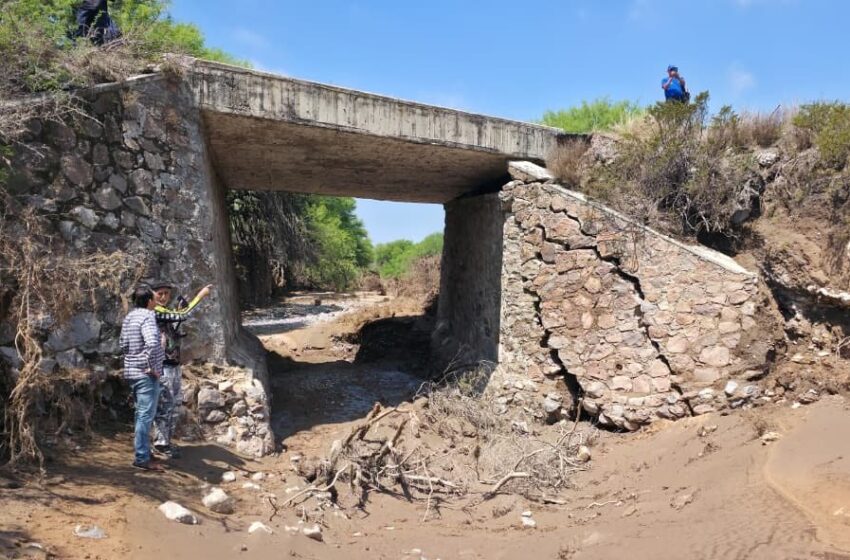  Revisan daños en puente de la carretera estatal 12 en Villa Hidalgo y analizan ruta alterna