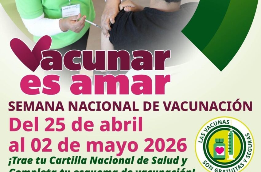  San Luis Potosí alista Semana Nacional de Vacunación 2026 con meta de casi 40 mil dosis