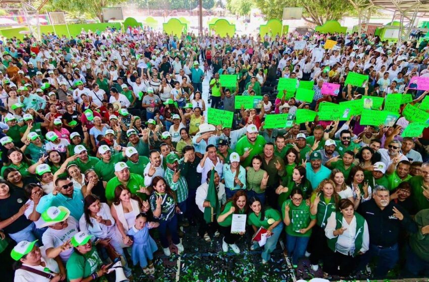  ANTE MÁS DE 10 MIL PERSONAS, TOMA PROTESTA COMITÉ MUNICIPAL DEL PV EN RIOVERDE