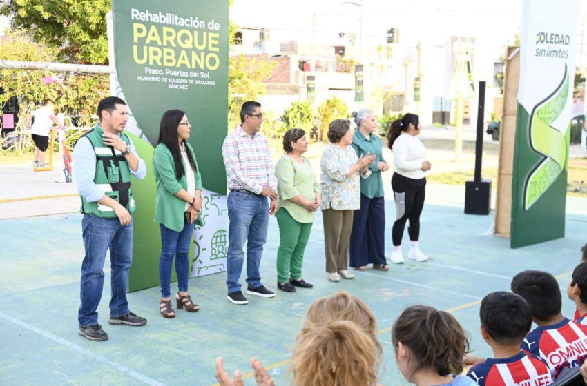  Soledad inicia reconstrucción de parque urbano en Puertas del Sol para beneficio de 4 mil 500 habitantes