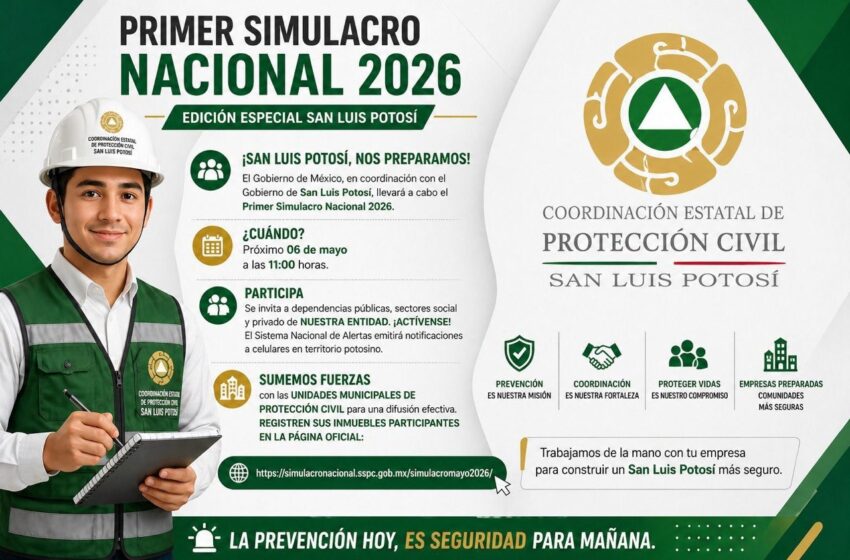  SAN LUIS REGISTRA AMPLIA PARTICIPACIÓN EN PRIMER SIMULACRO NACIONAL 2026