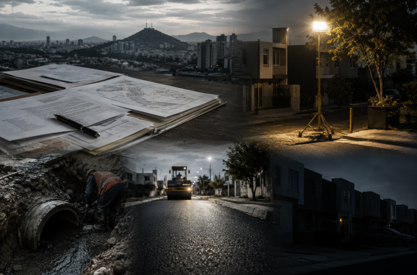  Futuro Compuesto: Escrituras, drenajes, reflectores y apagones: la ciudad entre obra pública y paciencia ciudadana
