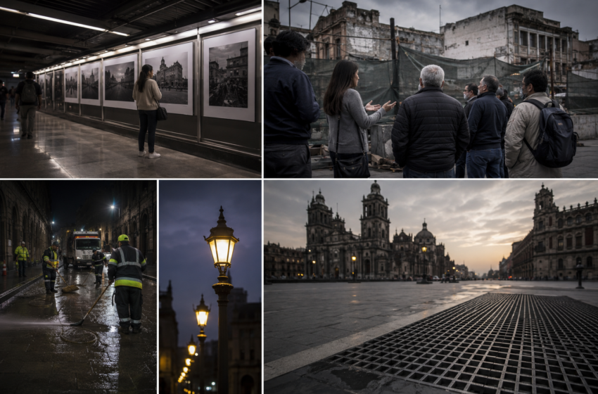  Futuro Compuesto: La ciudad en vitrina: fotos en el Metro, limpieza nocturna y el Centro que también necesita rejillas