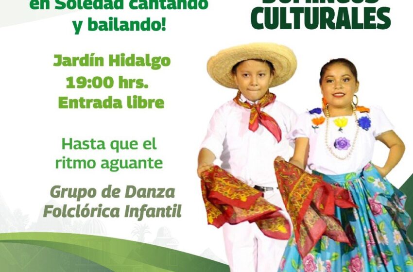  Soledad pondrá a bailar al Jardín Hidalgo con una noche de huapango en su “Domingo Cultural”