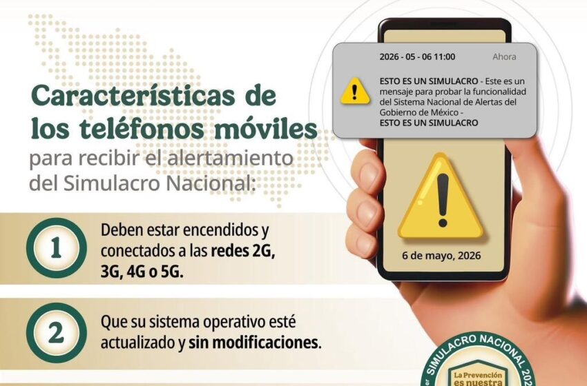  GOBIERNO ESTATAL FORTALECE PREVENCIÓN CON SIMULACRO NACIONAL