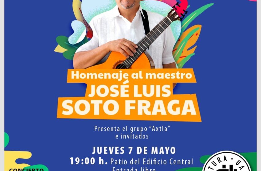  Grupo Axtla homenajeará a José Luis Soto Fraga con concierto en el Edificio Central de la UASLP