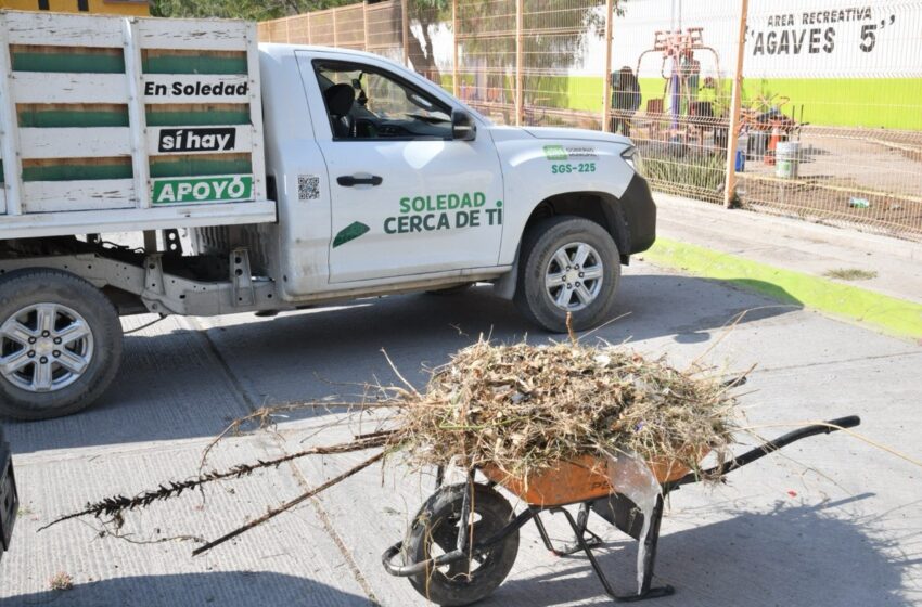  Soledad intensifica limpieza urbana en colonias, avenidas y espacios públicos