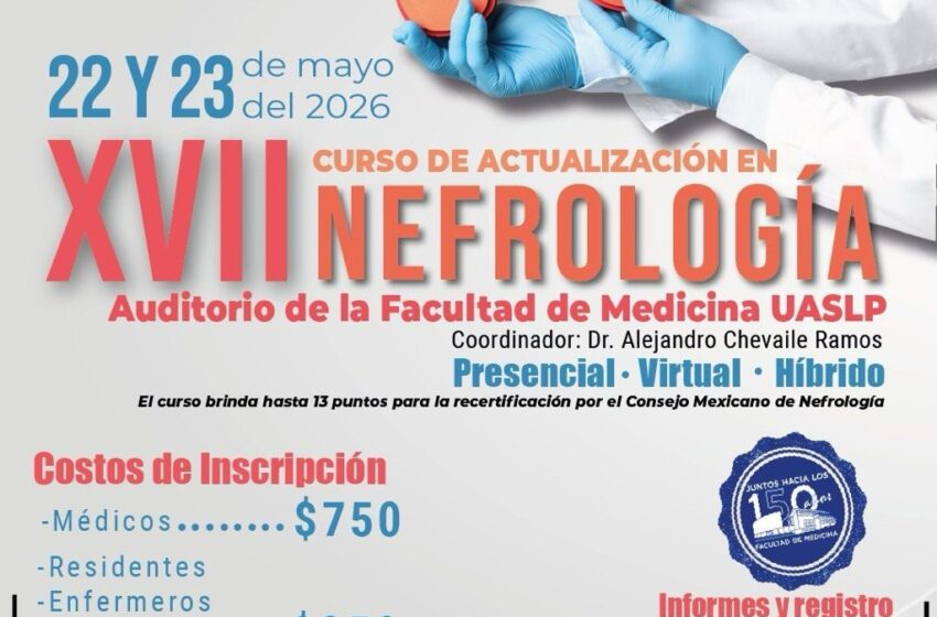  UASLP alista curso de nefrología ante alza de enfermedad renal crónica y urge a fortalecer la detección temprana