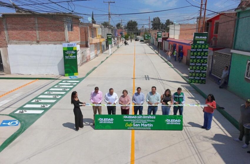  GOBIERNO DE SOLEDAD INAUGURA PAVIMENTACION EN COLONIA SAN FELIPE PARA 5 MIL BENEFICIARIOS