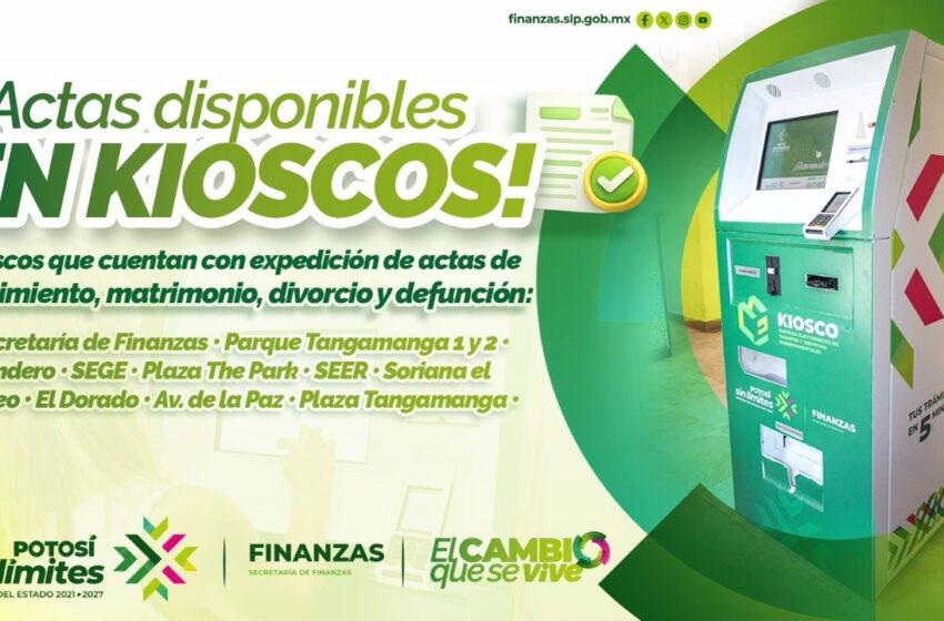  GOBIERNO ESTATAL FACILITA TRÁMITES CON ACTAS DEL REGISTRO CIVIL EN KIOSCOS ELECTRÓNICOS