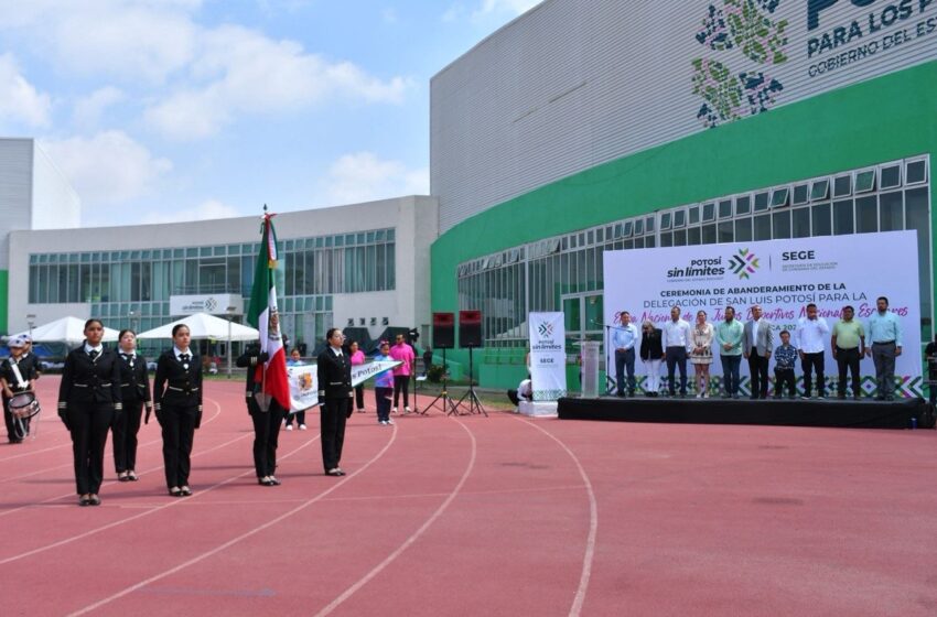  San Luis Potosí abandera a su delegación escolar rumbo a la etapa nacional de los Juegos Deportivos 2026